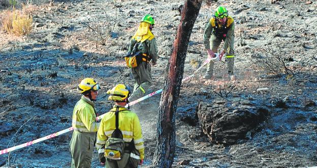 El incendio de Sierra Larga, en Jumilla, sigue sin extinguirse por completo