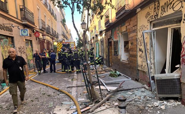 Dos heridos, uno grave, en la explosión de una vivienda en el centro de Madrid