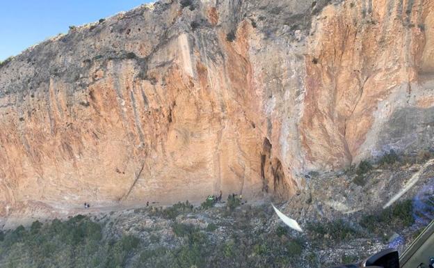 Una joven de 25 años, herida al caer de unos 10 metros mientras practicaba escalada en Jumilla