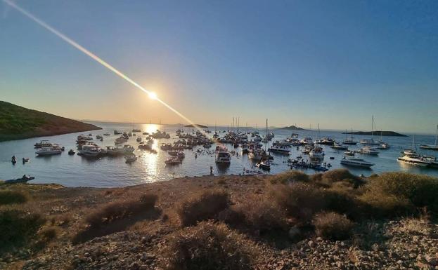 Medio Ambiente no aprecia daños en la pradera marina de la isla del Ciervo