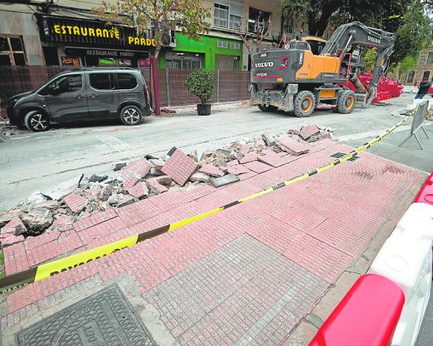 Las obras de movilidad no comenzarán en la Gran Vía de Murcia hasta febrero y se ejecutarán en un mes