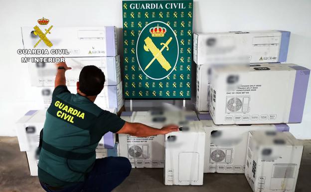 Detenidas tres personas en las Torres de Cotillas por comerciar con aires acondicionados robados