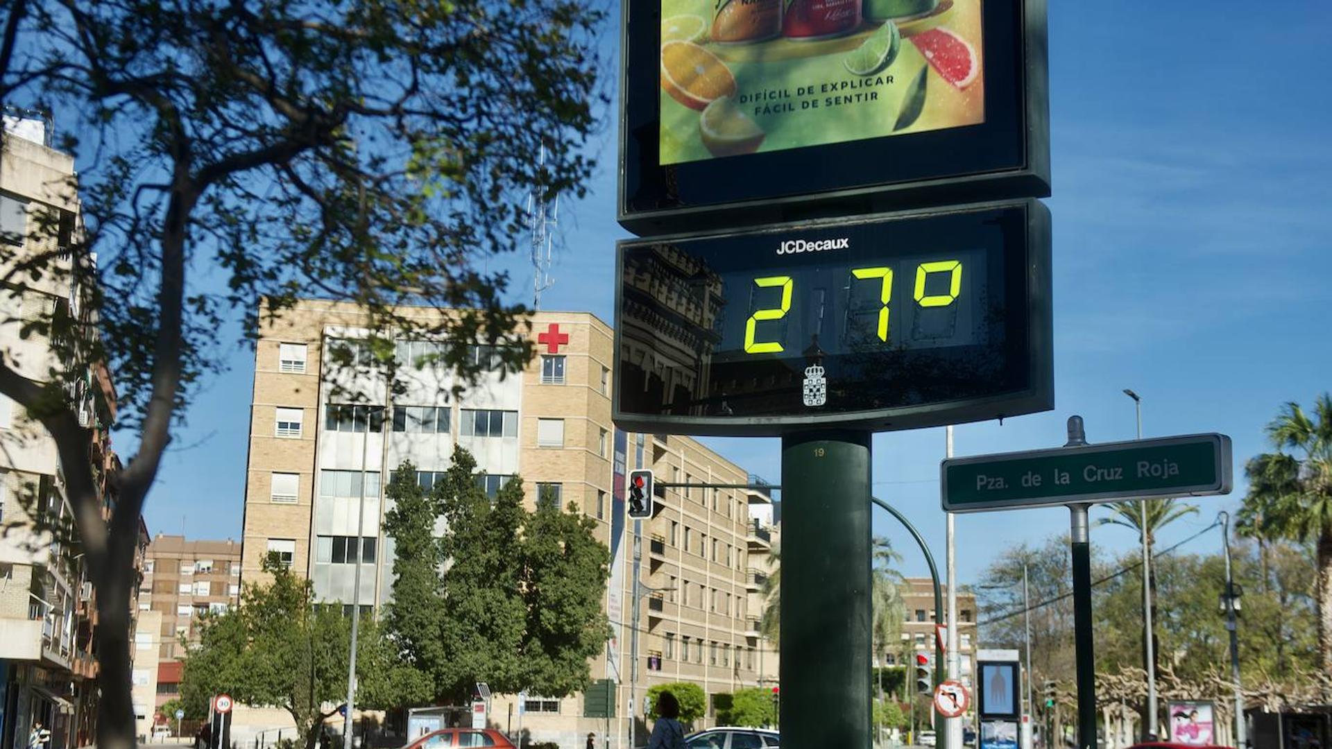 Ligera subida de las temperaturas en la Región de Murcia, que estará mañana en riesgo extremo por incendios