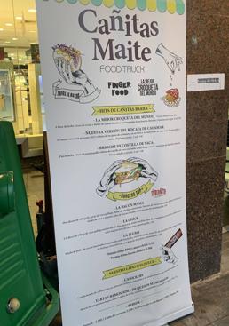 Imagen - Carta del 'food truck' de Cañitas Maite.