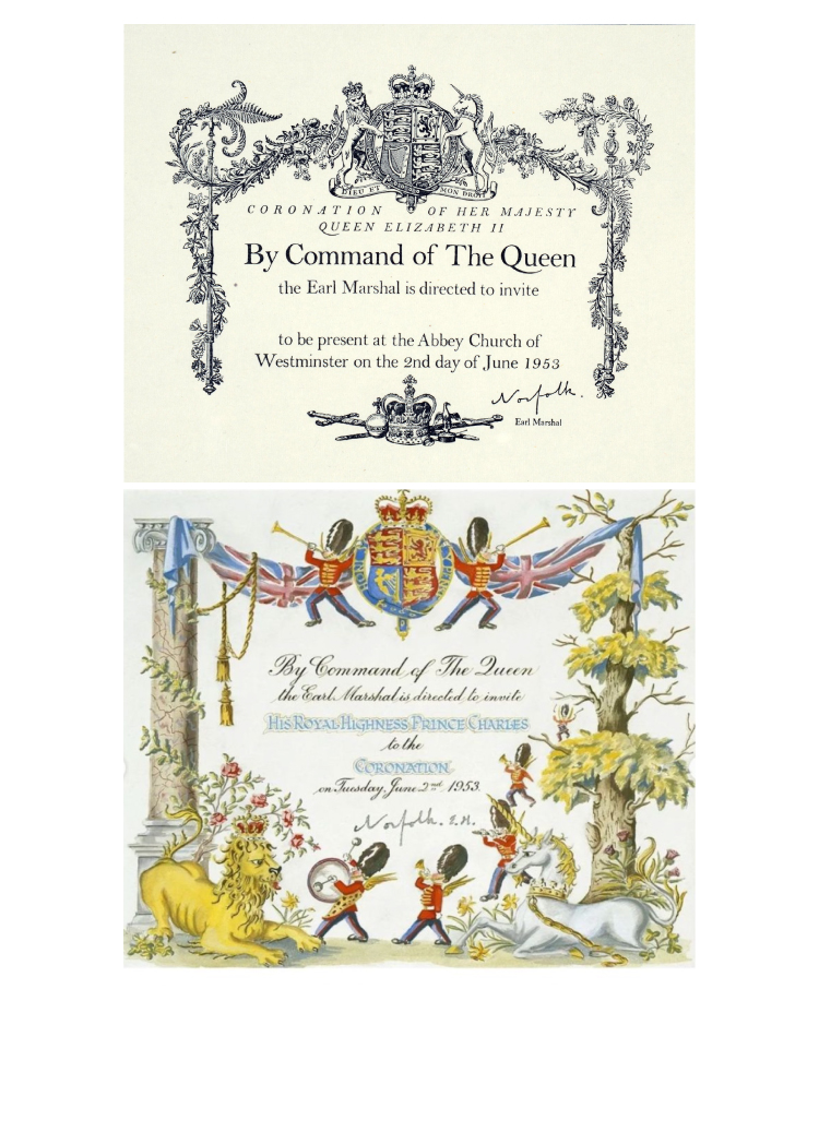 Los mensajes ocultos de la invitación a la coronación de Carlos III