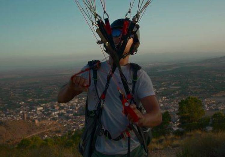 Vuelo en parapente.