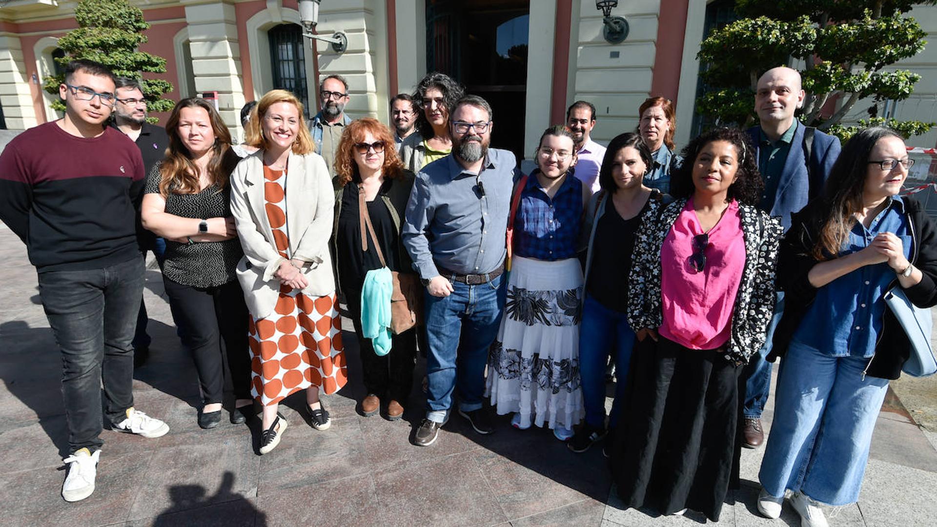 Podemos, IU-Verdes y Alianza Verde presentan su lista conjunta para las elecciones municipales de Murcia del 28-M