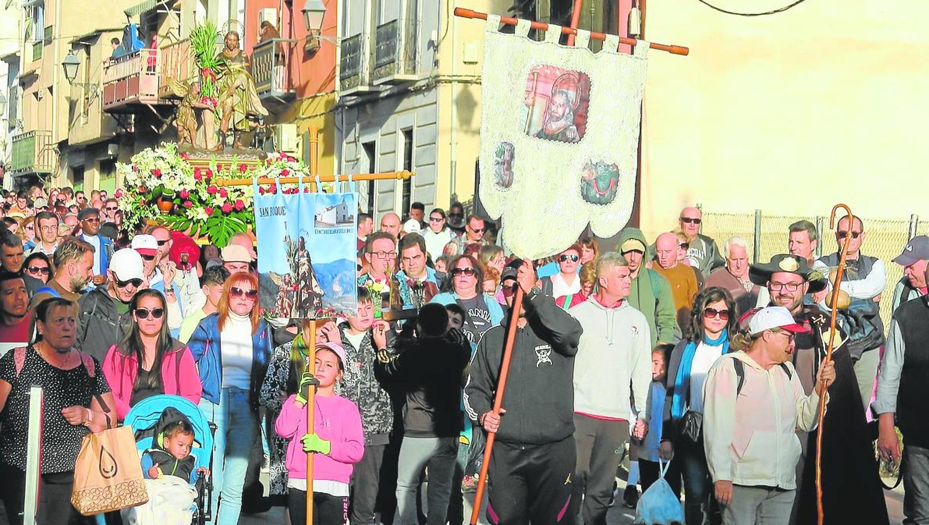 La romería de San Roque en Blanca congrega a cientos de devotos