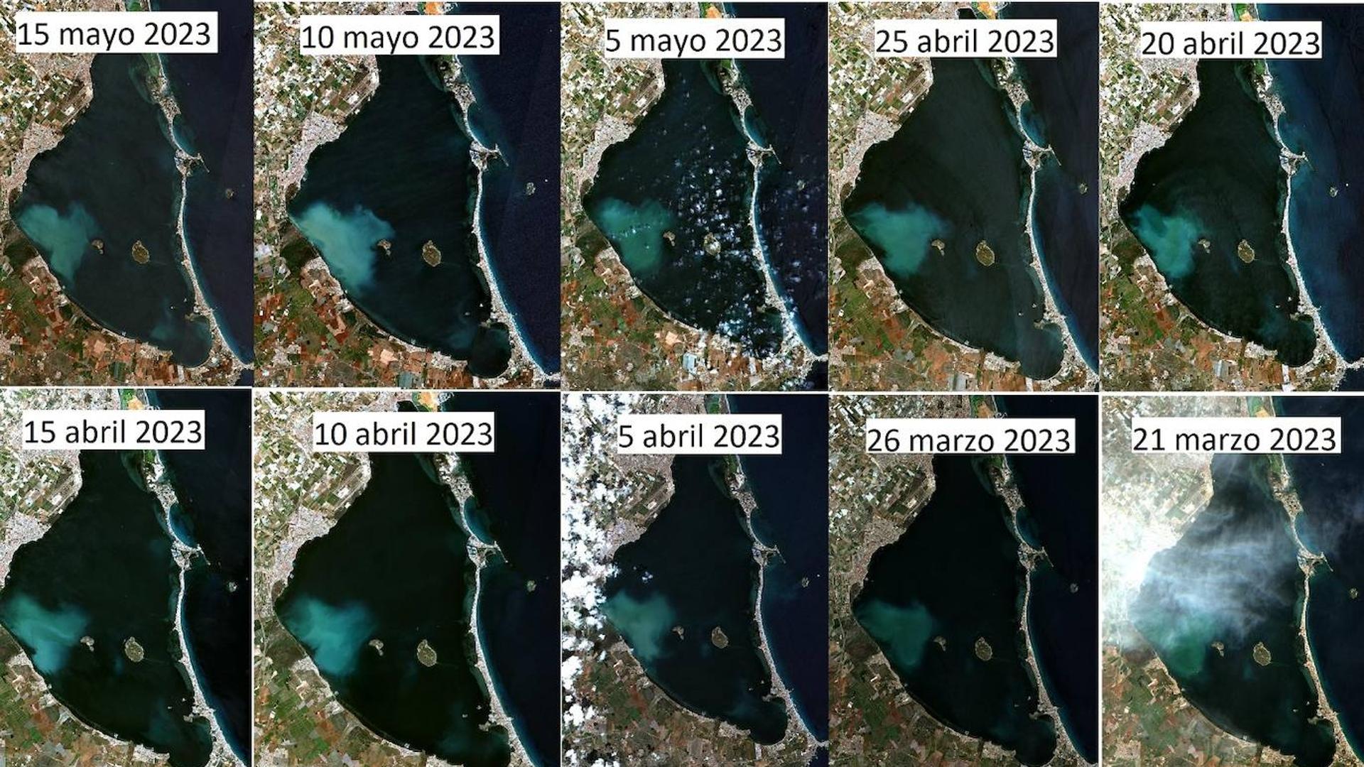 El IEO investiga la aparición de una masa de agua blanca «bastante anómala» en el Mar Menor