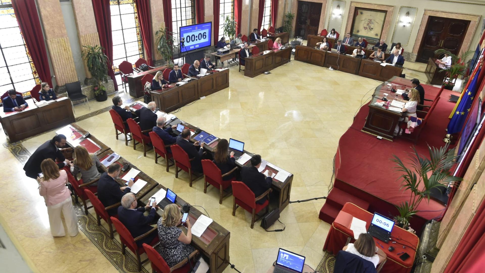 El Pleno de Murcia da luz verde al puente de El Raal, el Parque de Barriomar y el cambio de césped a seis campos de fútbol