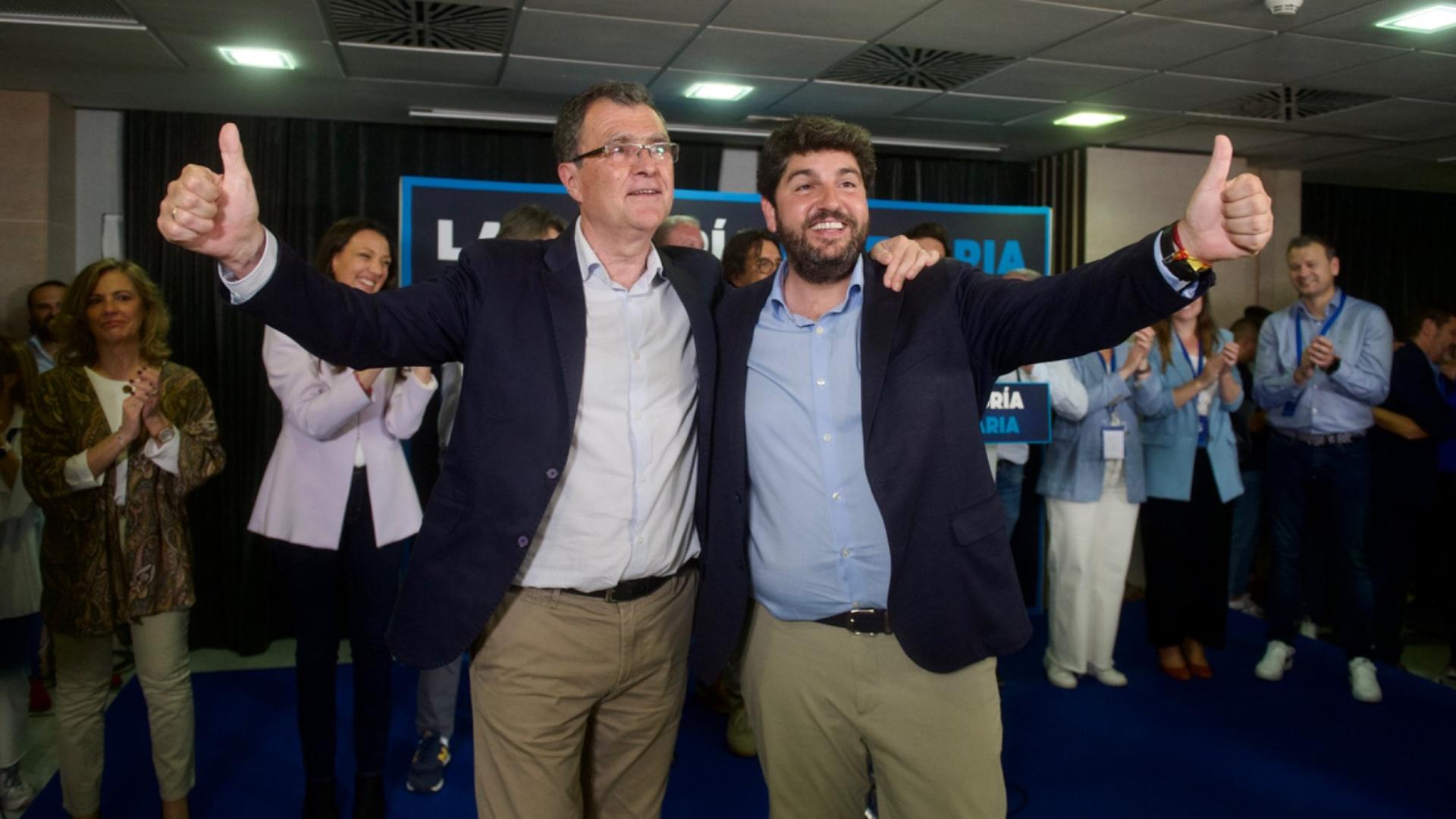 Triunfo del PP de López Miras en un 28-M que hunde al PSOE en la Región de Murcia