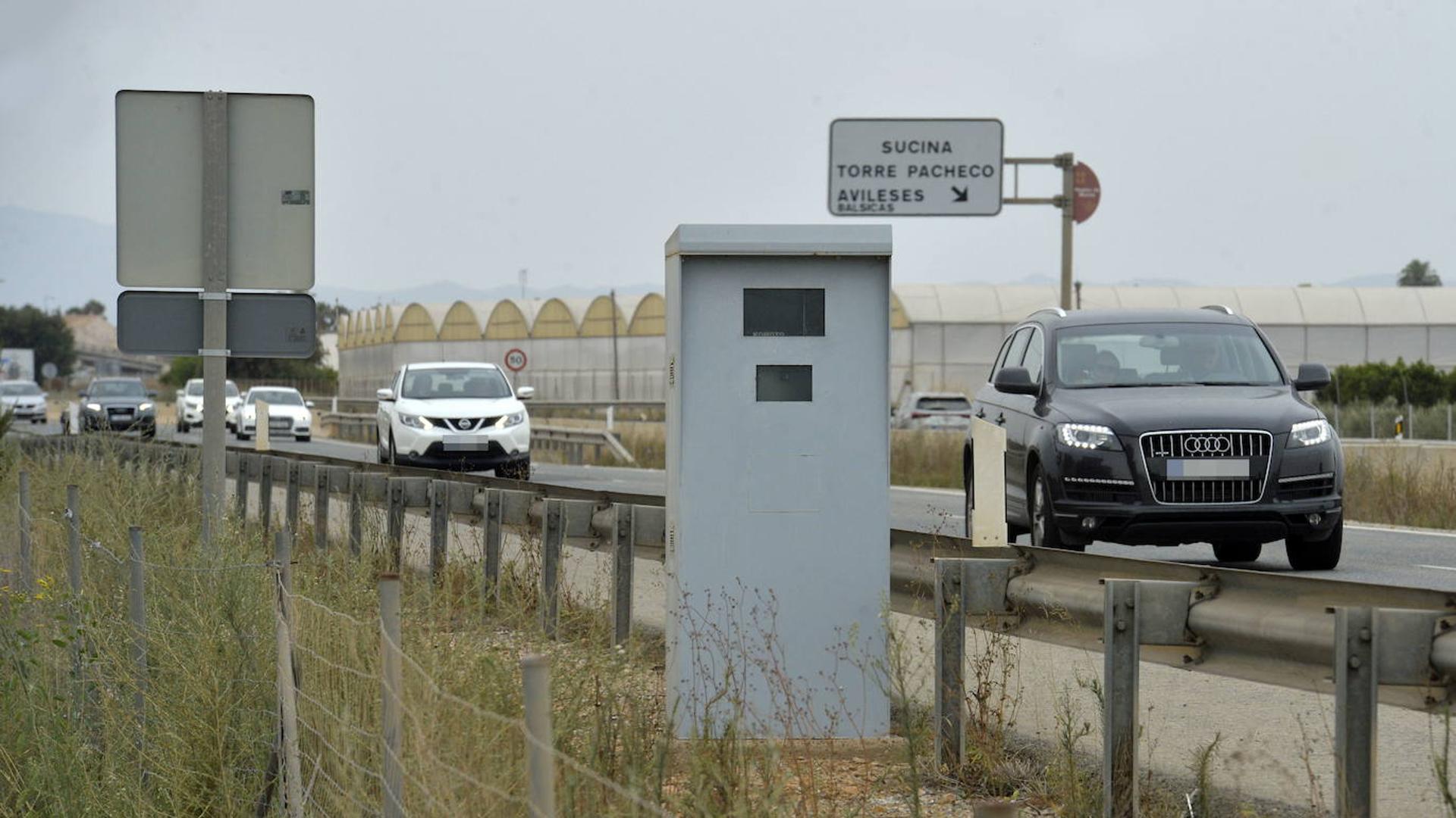 Un radar de la autovía del Mar Menor figura entre los que más multan de España