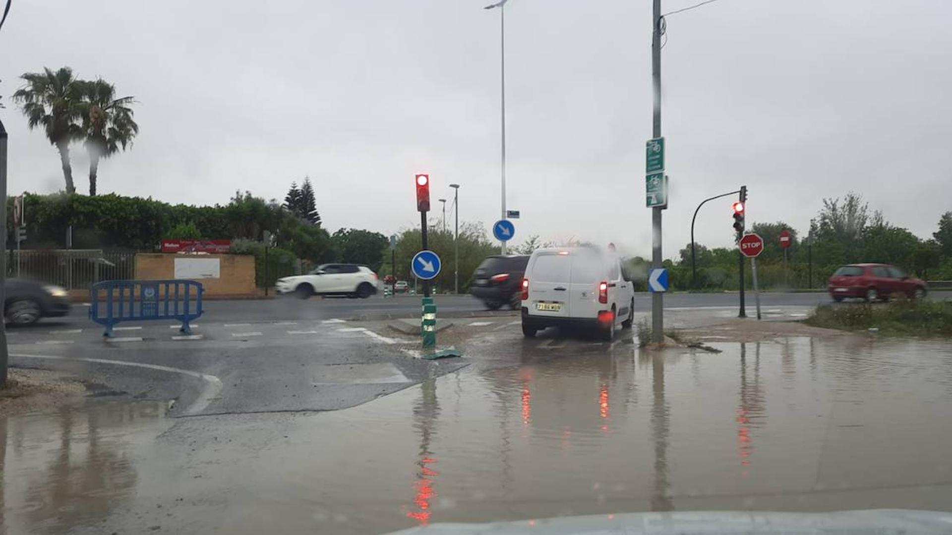 Estas son todas las carreteras cortadas por la lluvia en Murcia