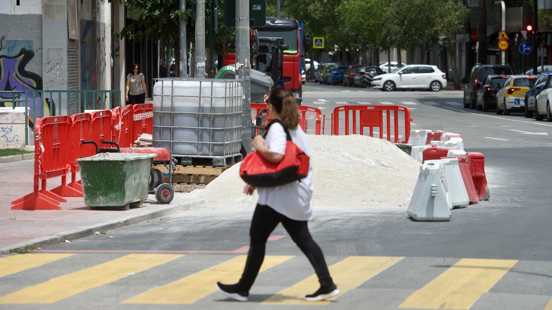 Las obras del plan de movilidad de Murcia siguen con el nuevo carril bici de Marqués de los Vélez