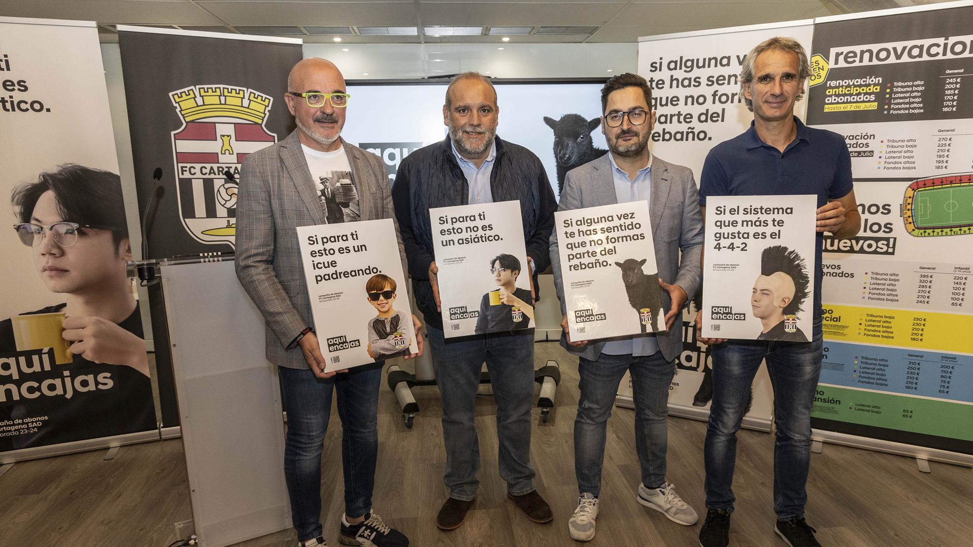 El Cartagena presenta su campaña de abonos con ligeras subidas en el precio