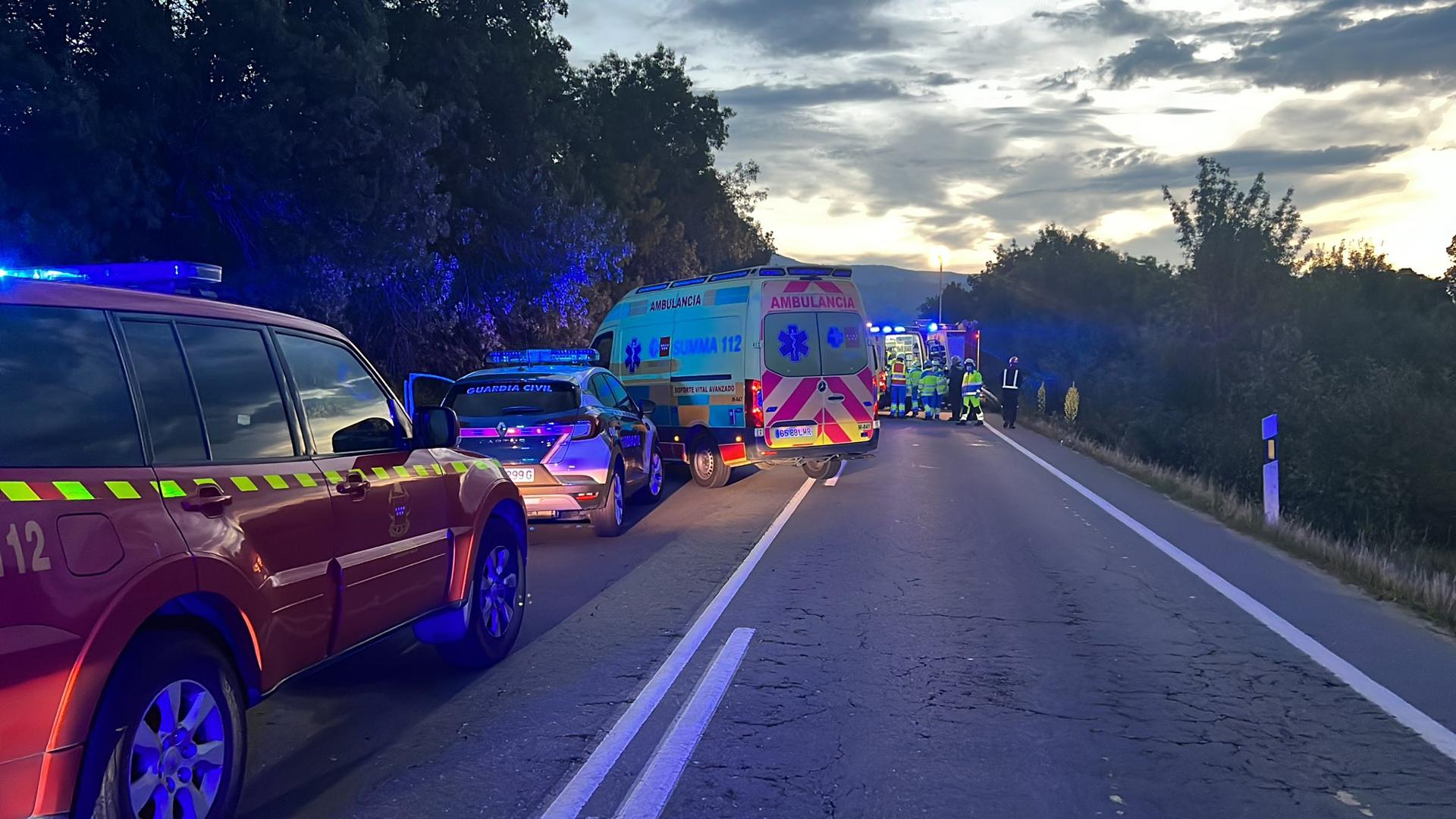 Mueren cuatro chicas en un accidente de coche en la sierra de Madrid