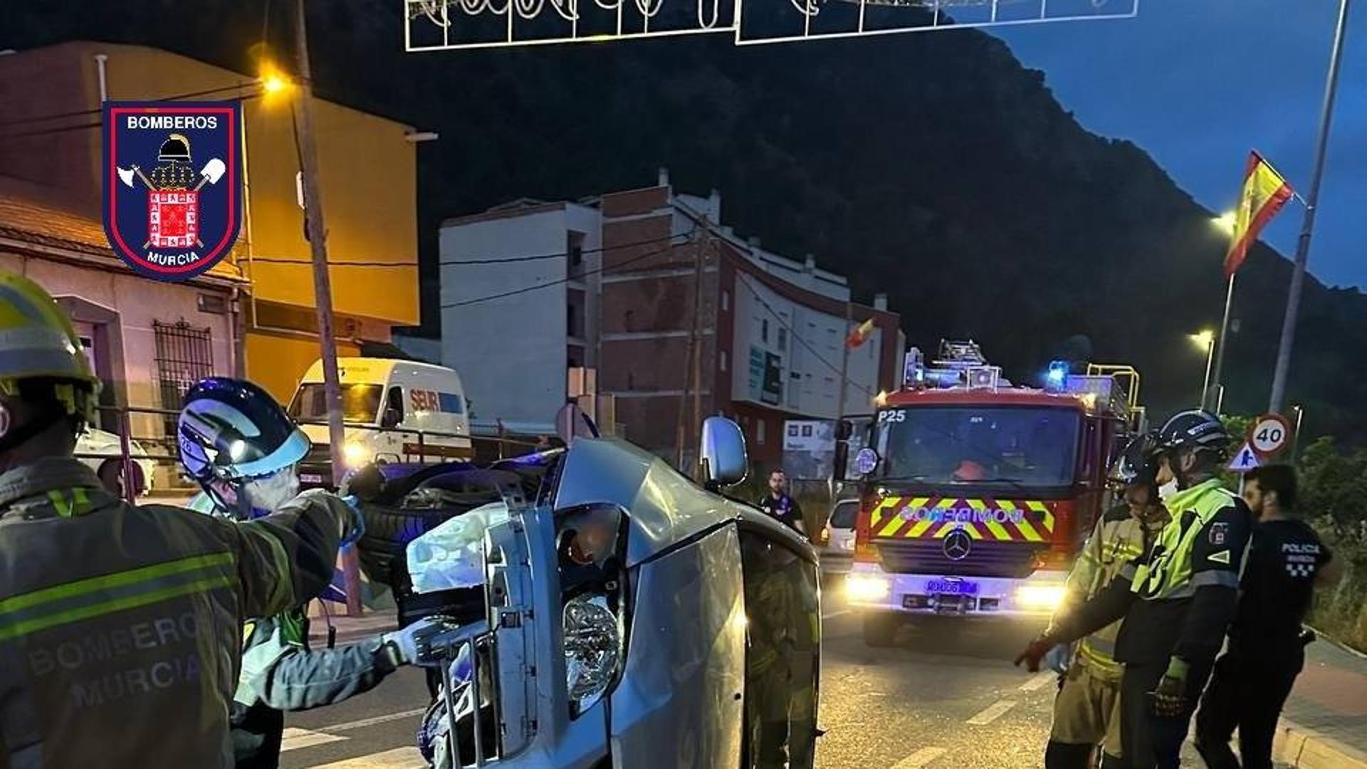 Un herido por un accidente de tráfico en Los Ramos