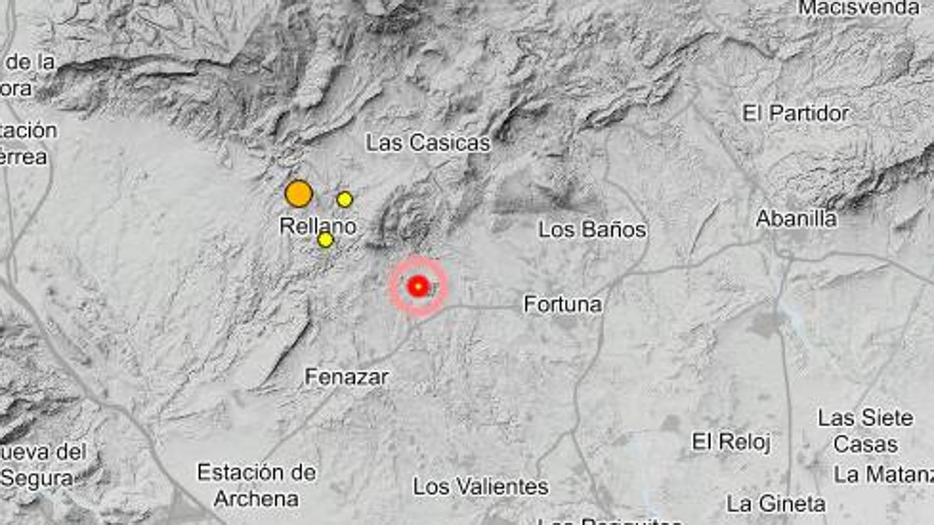 Cuatro terremotos sacuden Fortuna en nueve horas