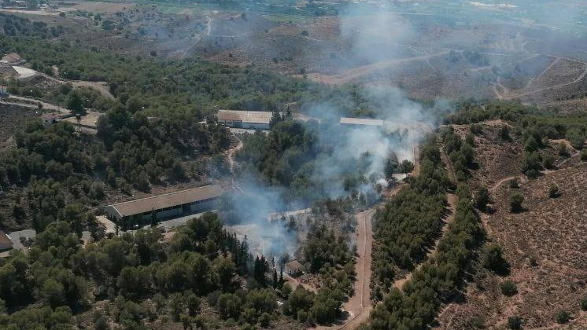 Un incendio calcina más de 3.000 m2 de matorral y arbolado en Javalí Nuevo