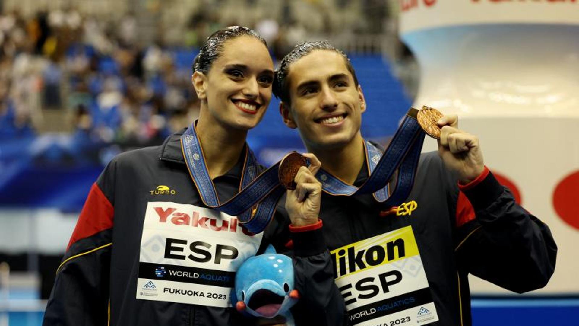 Mireia Hernández y Dennis González, bronce en el dúo mixto libre