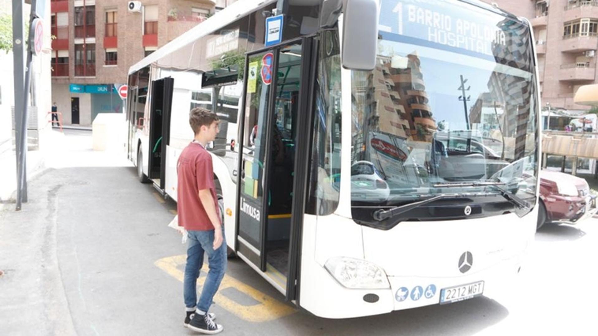 50.000 viajeros hicieron uso del transporte urbano de Lorca durante el mes de julio