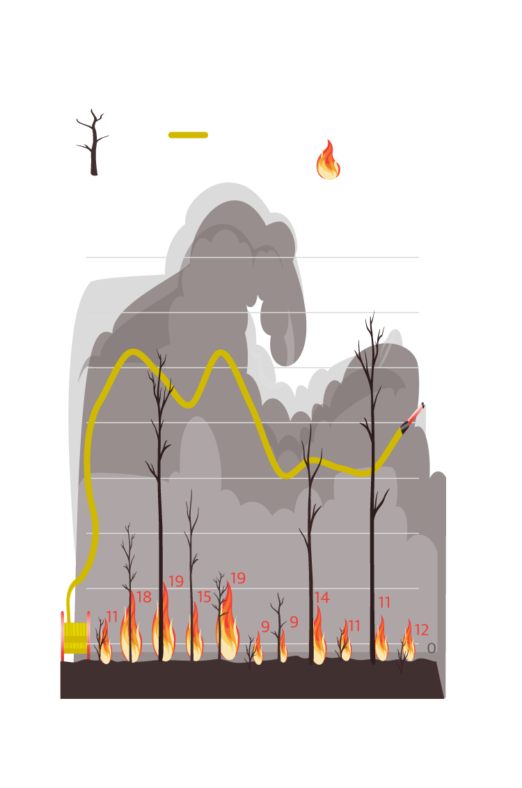 La superficie quemada por incendios forestales desciende un 85% este año en la Región de Murcia