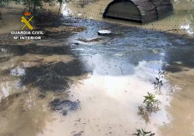 Dos investigados por vertidos de aceite en Molina durante unas lluvias torrenciales