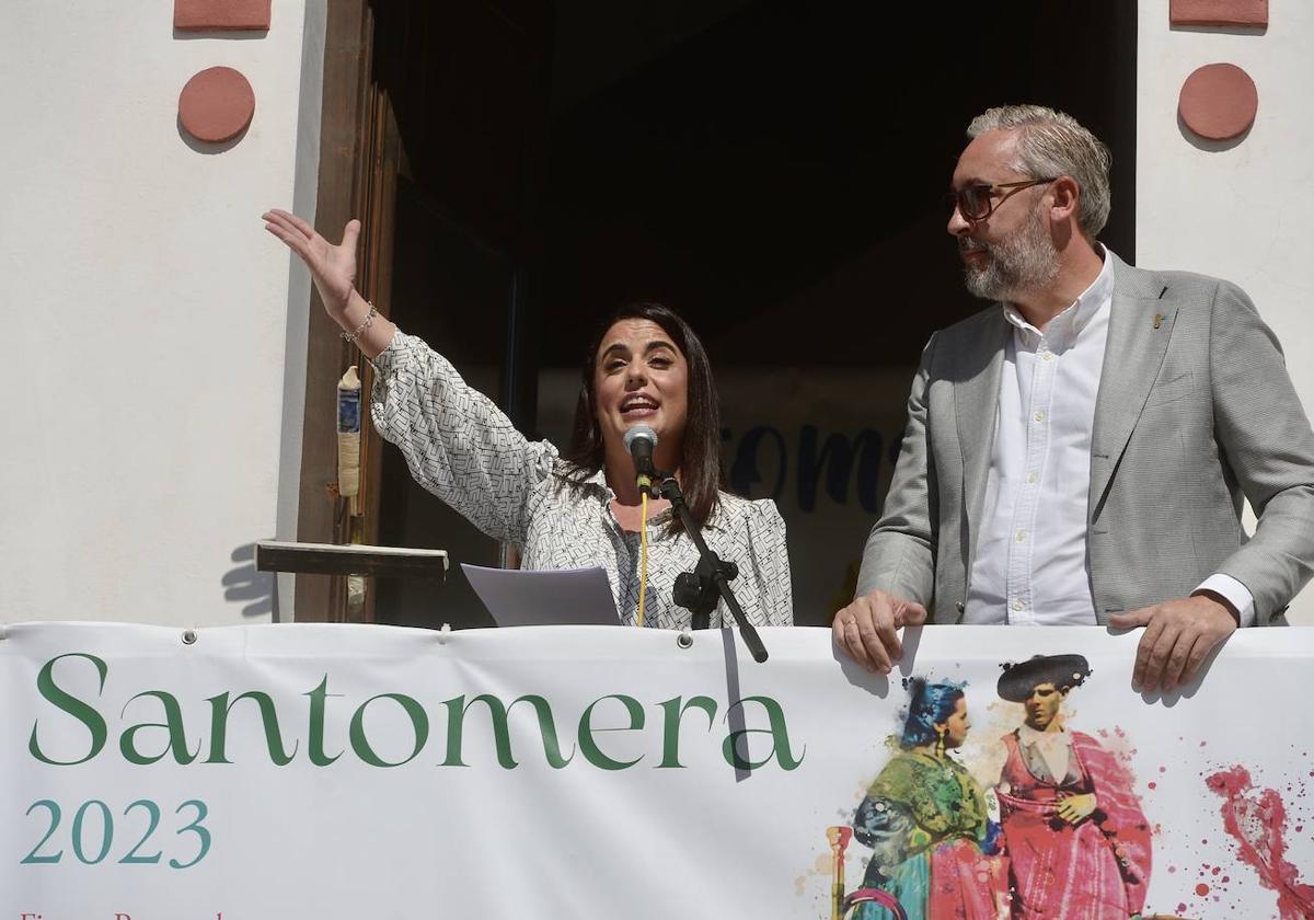 Rebeca Martínez Herrera da el pistoletazo de salida a las fiestas de Santomera