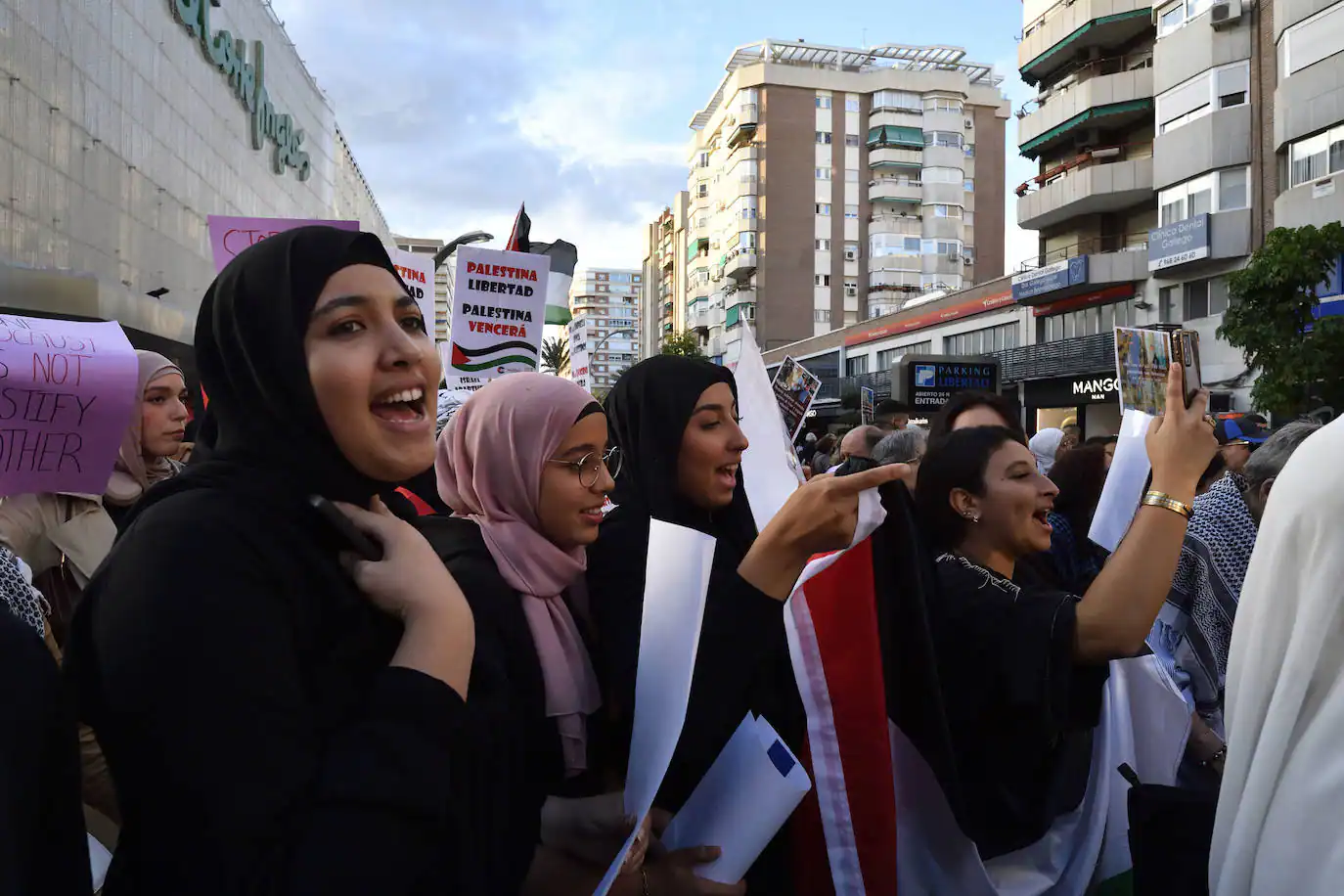 Protesta «en defensa del pueblo palestino»