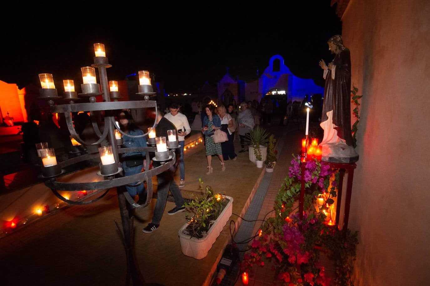 Don Juan Tenorio enel cementerio de San Javier, en imágenes