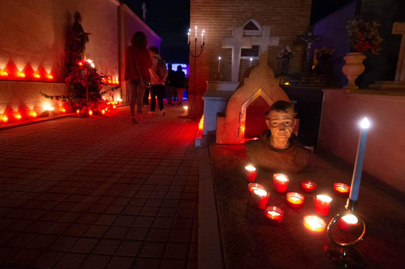 Don Juan Tenorio enel cementerio de San Javier, en imágenes