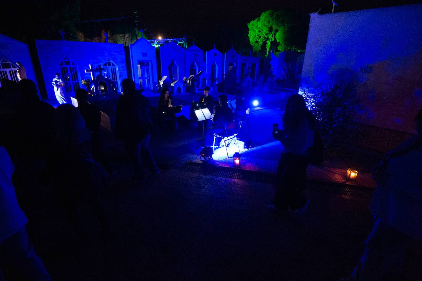 Don Juan Tenorio enel cementerio de San Javier, en imágenes