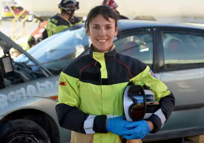 Laura Ibáñez, la primera bombera de la historia del CEIS.