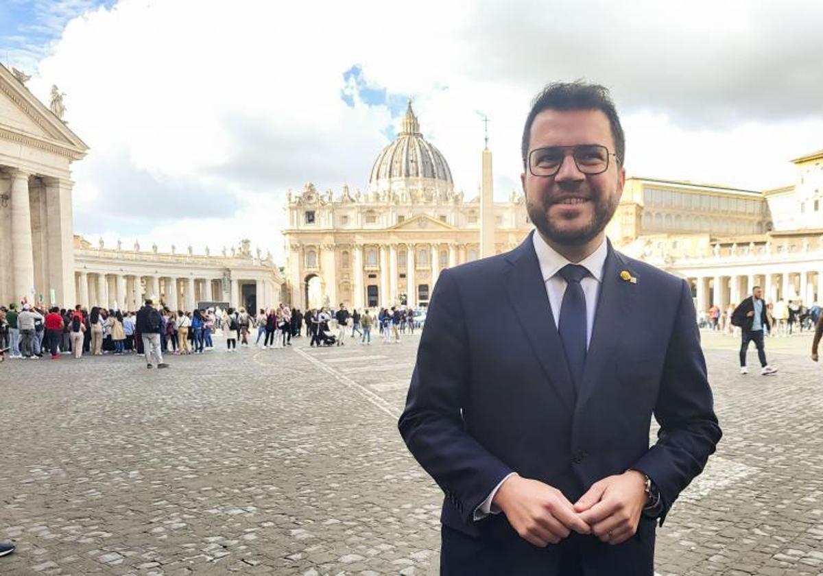 El Papa recibe a Pere Aragonès durante 40 minutos en el Vaticano