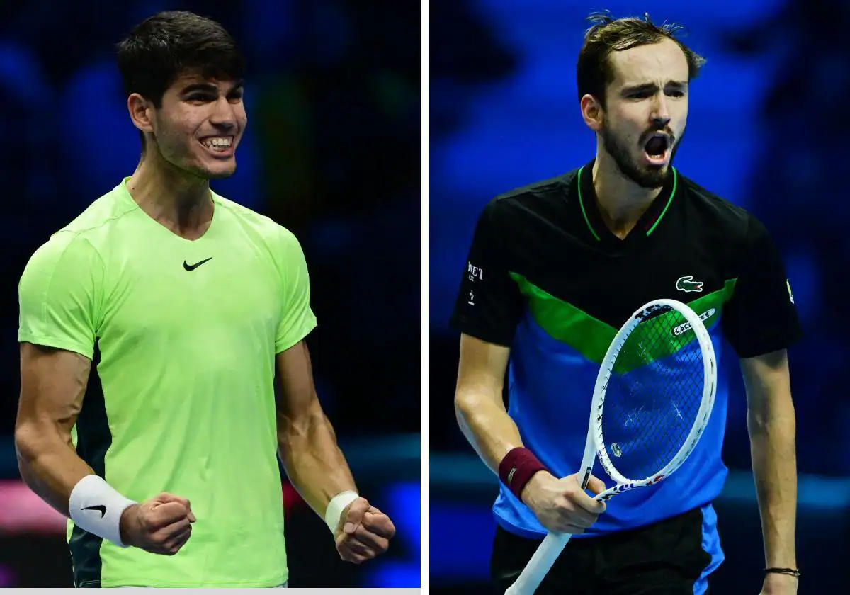 Horario y dónde ver el partido de Carlos Alcaraz en las ATP Finals contra Daniil Medvedev