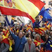 Las manifestaciones contra la amnistía, en imágenes