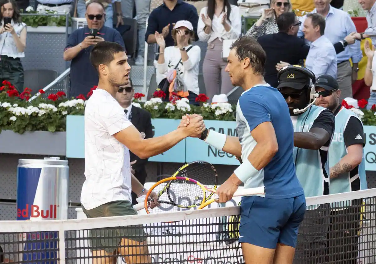 Carlos Alcaraz y Rafa Nadal jugarán en marzo una exhibición en Las Vegas retransmitida por Netflix