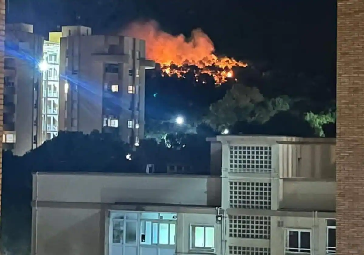 Controlado un incendio forestal en el monte La Atalaya de Cartagena