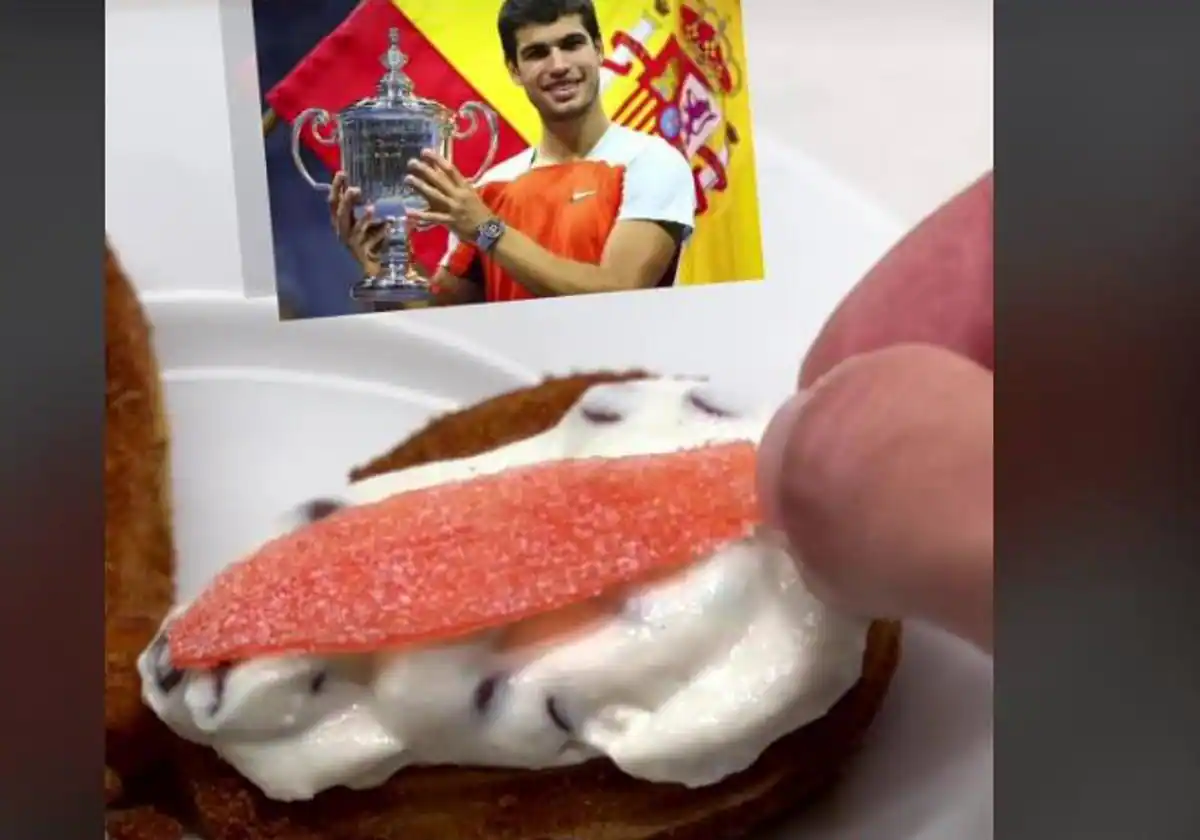 Un canadiense versiona la tapa más famosa de la Región para crear un postre inspirado en Carlos Alcaraz