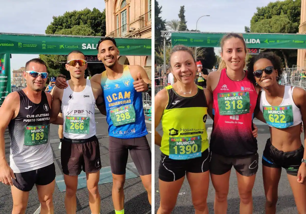 Estanislao Lorencio e Isabel María Navarro se suben a lo más alto en la San Silvestre de Murcia