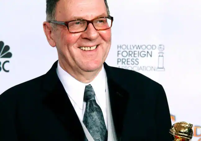 Wilkinson recoge el premio que obtuvo por su papel en la seriew 'John Adams',