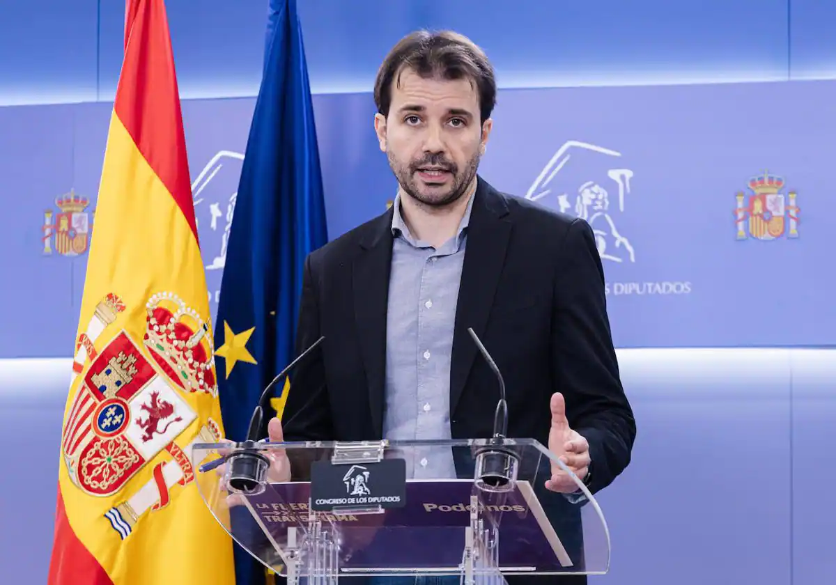 Javier Sánchez Serna, en el Congreso de los Diputados.