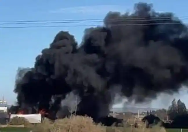 Imagen del incendio.