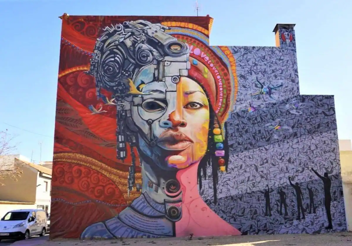 Un mural de Los Alcázares, nominado a mejor grafiti del mundo