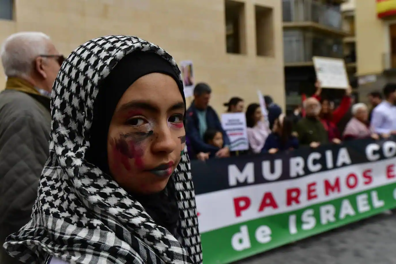 Concentración en Murcia contra el genocidio en Palestina