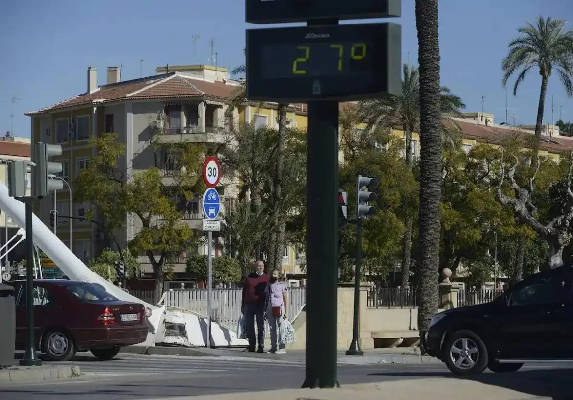 El mes de enero de 2024, el más cálido en la Región de Murcia desde que hay registros