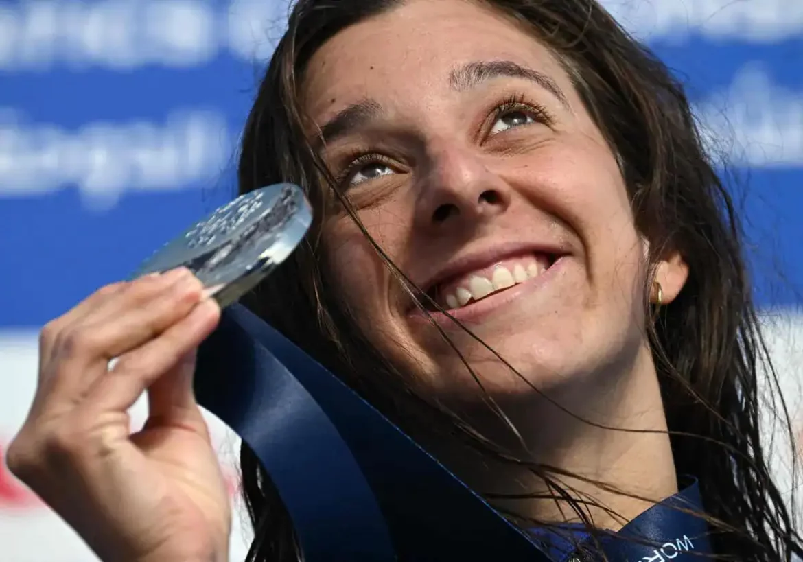 La española María de Valdés, histórica subcampeona del mundo de aguas abiertas