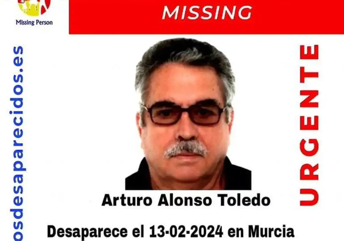 Buscan a un hombre de 75 años que desapareció el 13 de febrero en Murcia