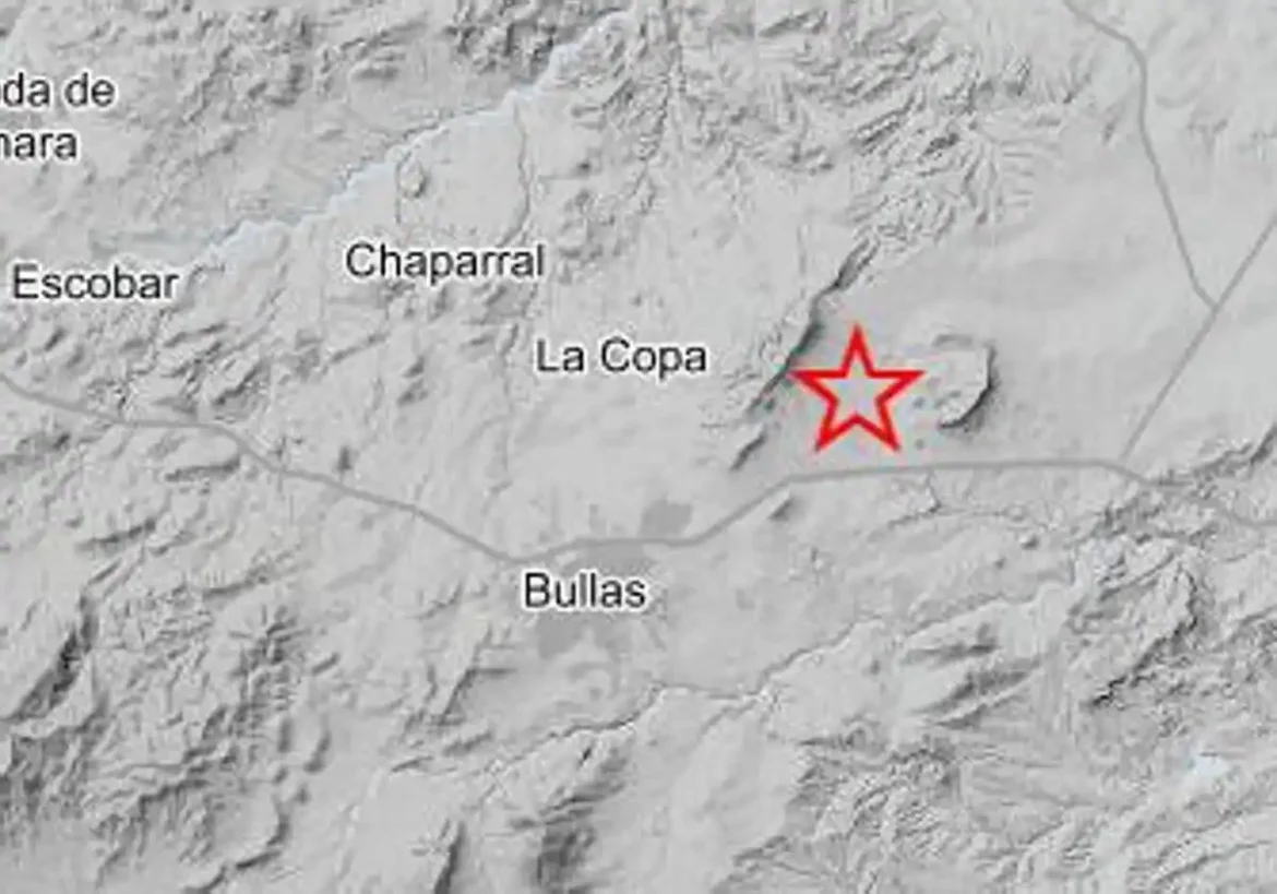 Registrado un terremoto al noreste de Bullas