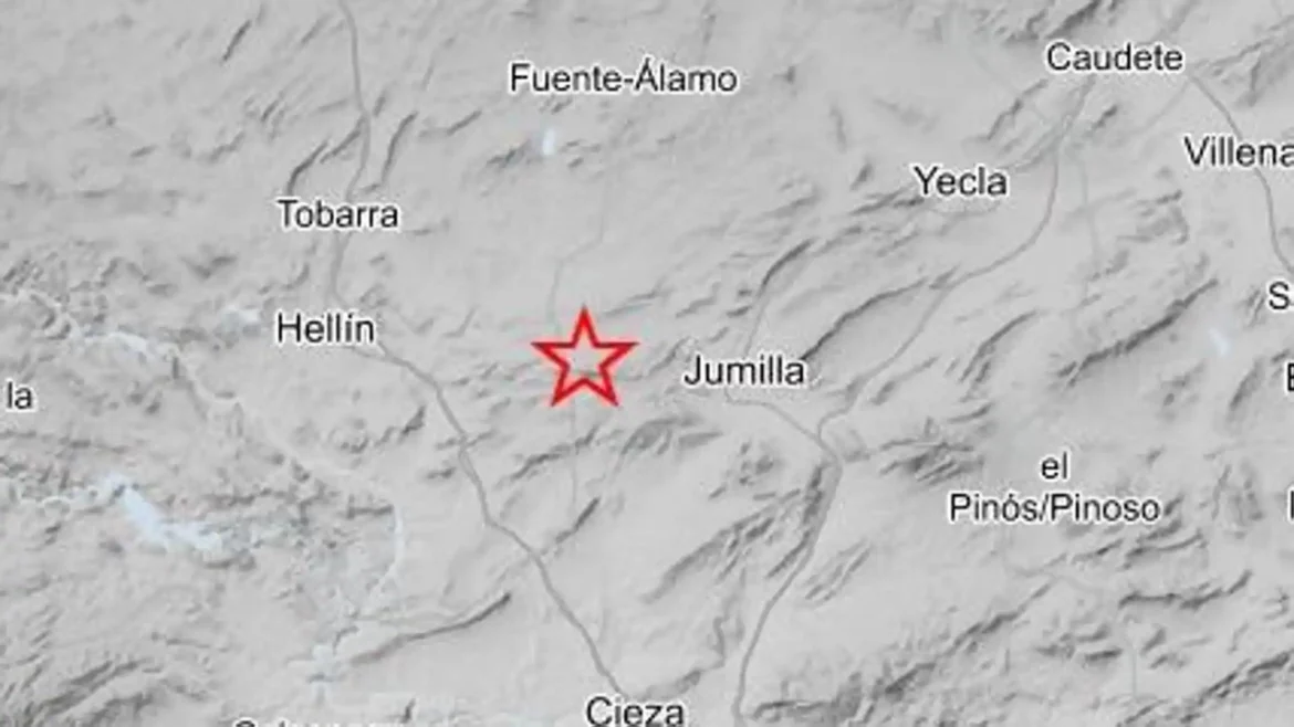 Jumilla registra un terremoto de 2,5 grados de magnitud